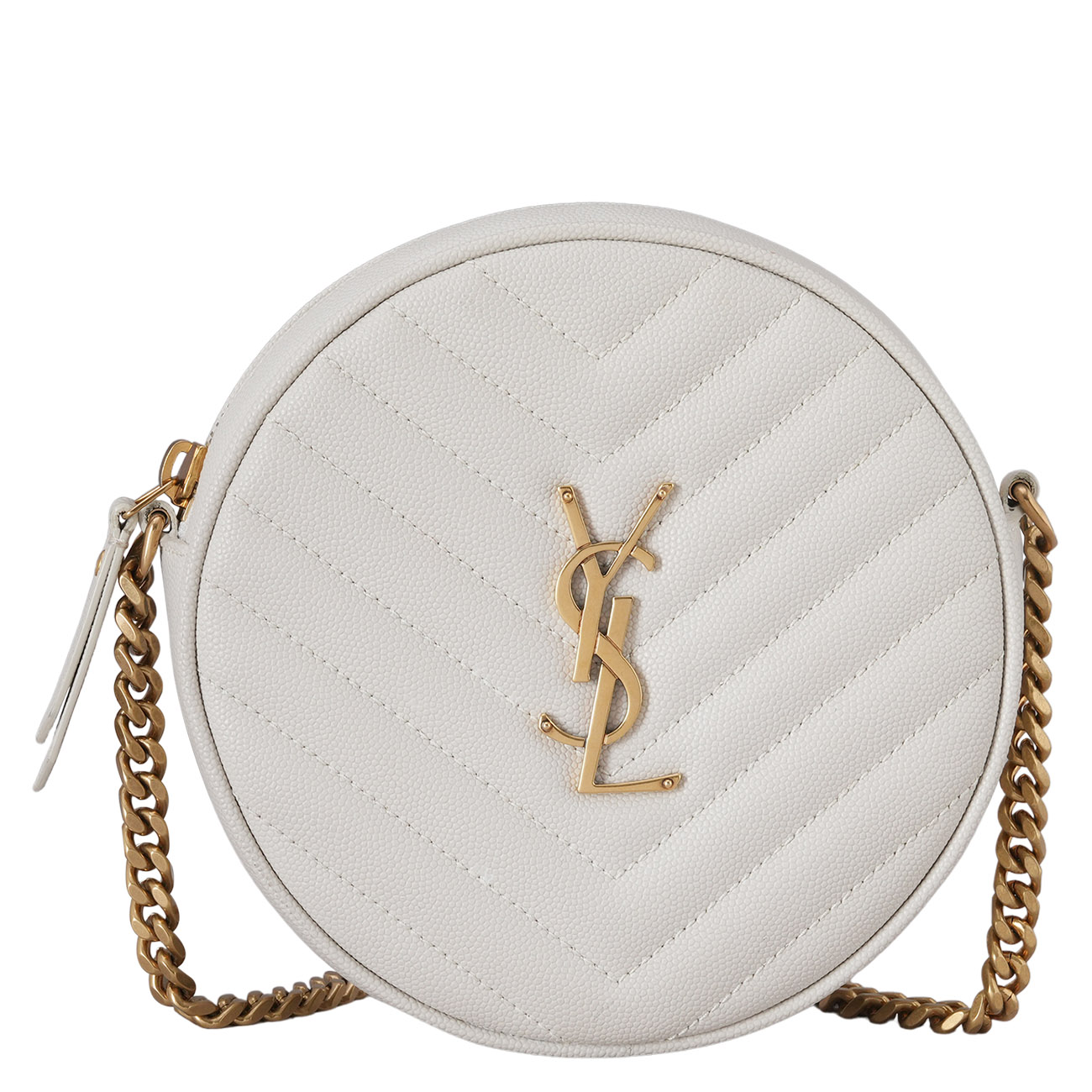 YVES SAINT LAURENT(USED)생로랑 610436 라운드 체인 숄더백